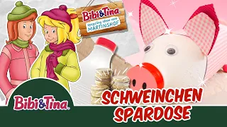 Bibi & Tina - Schweinchen Spardose aus PET-Flasche | nachhaltiger DIY Adventskalender 16. Türchen