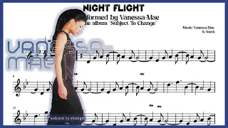 Vanessa-Mae: "Night Flight". Violin Sheet Music/Partitura 🎻🎶