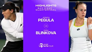 Jessica Pegula vs. Anna Blinkova | 2024 San Diego Quarterfinal | WTA Match Highlights