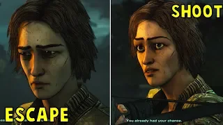 Let Lilly Escape VS Shoot Her Three Times -All Choices- The Walking Dead Season 4 Episode 4