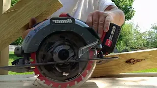 Bauer 20v circular saw 7 1/2"..vs.. Treated 4x4 for my deck project. Good?.Bad?..worth the $$..?????