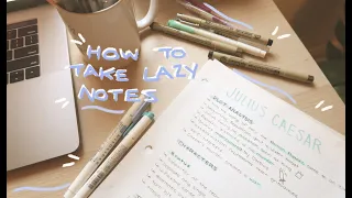 how to take pretty notes for lazy people