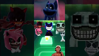 Dark Sonic EXE vs CatNap Horror Nightmare vs Zoonomaly Minecraft x Coffin Dance Tiles Hop #shorts