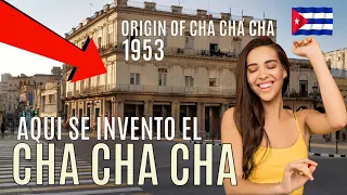 HISTORY of the CHA CHA CHA - ORIGIN of the Cuban DANCE between Prado and Neptuno in Old Havana, Cuba