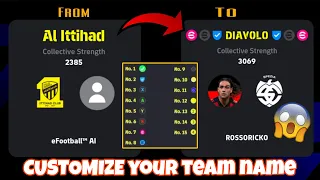 How to Set Symbols in My team Name ( EFOOTBALL 2024 ) CUSTOMIZE YOUR TEAM NAME | EFOOTBALL24