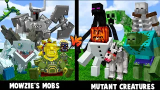 Mowzie's Mobs vs Mutant Creatures in Minecraft bedrock edition!