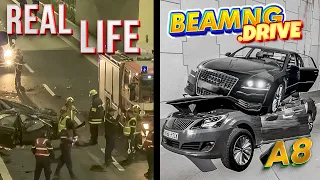 Accidents Based on Real Events on BeamNG.Drive #12 | Real Life - Flashbacks