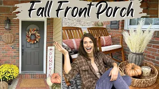 FALL FRONT PORCH MAKEOVER | CLEAN AND DECORATE WITH ME | COZY FALL DECORATING IDEAS