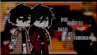 | Bsd react to Dazai as Tomioka | Demon slayer | RUS/ENG | 🇷🇺/🇬🇧 |