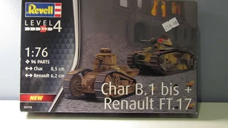 Matchbox Monday #30 - 1:76 FT.17 and Char 1B (PK-176)