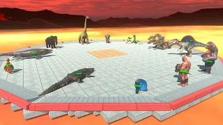Battle Royale Over Hot Lava - Animal Revolt Battle Simulator