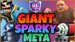 8000+ TROPHIES W/ BEST GIANT SPARKY DECK | CLASH ROYALE