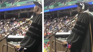 Principal Stuns Students by Singing at Graduation