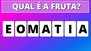 🍍🥭🍎 QUIZ VIRTUAL | QUAL É A FRUTA? | COM LETRAS EMBARALHADAS/Parte14#Topquizmania