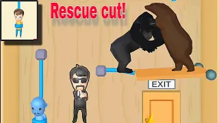 Rescue Cut - Rope Puzzle || Funny Cartoon Game Play Walkthrough || {Level - 211 to 240 Solve} S.M.G