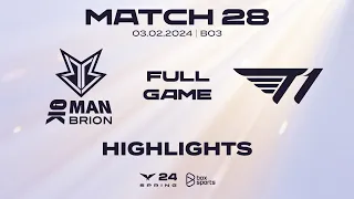 Full Highlights BRO vs T1 | Match 28 | LCK Mùa Xuân 2024