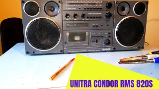 UNITRA CONDOR RMS 820S RADIOMAGNETOFON SZARY PREZENTACJA STANU WIZUALNEGO ZOBACZ TO