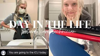 DAY IN THE LIFE OF A PCT | pediatric float patient care tech, working full-time as a nursing student