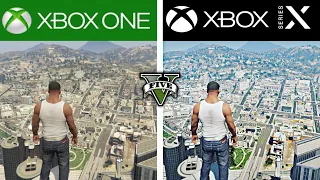 GTA V | XBOX ONE VS XBOX SERIES X Graphics and Loading Times | Comparison (4K 120FPS)