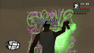 How to spray Gang Tag #63 at the beginning of the game - GTA San Andreas