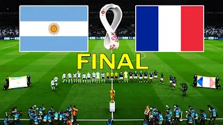 Argentina vs France - Final FIFA World Cup Qatar 2022 - Full Match | Messi vs Mbappe | PES Gameplay