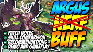 ARGUS BUFF || ADVANCED SERVER UPDATE, PATCH NOTES, SKILLS COMPARISON