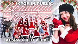 [K-POP IN PUBLIC ONE TAKE] Red Velvet X aespa 'Beautiful Christmas' | Dance cover by 3to1