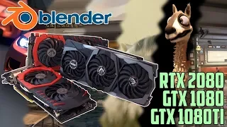 GPU rendering in Blender Cycles - RTX 2080 | GTX 1080 Ti | GTX 1080
