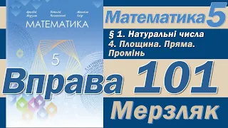 Мерзляк Вправа 101. Математика 5 клас