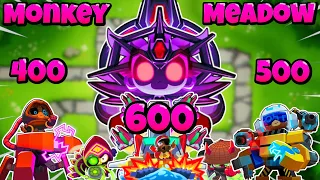 How Far Can You Get On Monkey Meadow? (BTD6)