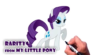 How to Draw Rarity | My Little Pony Step by step drawing Tutorial