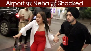 Neha Kakkar Shocked after Media Photographer fell down at Airport