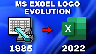 Windows Icon Evolution : Excel | Evolution of MS Excel Logo (1985-2022) | Factonian