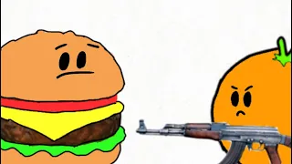 Annoying Orange Monster burger animation