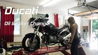 Ducati Monster Oil Change | Back in the Garage