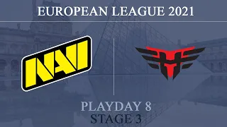 NAVI vs Heroic @Villa | European League 2021 - Stage 3 |  Playday 8