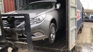 SKOREACAR Погрузка авто в контейнер. Авто из Южной Кореи