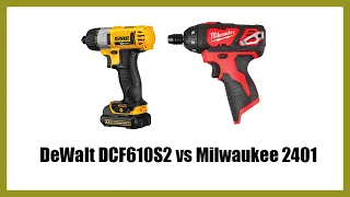 DeWalt DCF610S2 vs Milwaukee 2401