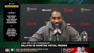 Lance Gibson Jr On Having Cameras Around "I Believe I Was Born A Star" Bellator 257 Presser