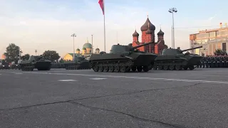 Проход военной техники (репетиция парада в Туле)