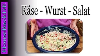 Käse Wurst Salat - Zubereitung von HomeBackDE
