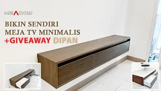 Cara Buat Meja TV Minimalis Simpel + Giveaway