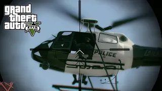 GTA 5 Shooting Sniper Police Helicopter | Gameplay 2023