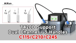 Soldering Tips For Small Electronics | Double Handles Soldering Station Support C115/C210/C245