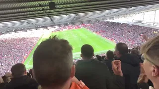 We’ve seen it all, we won the lot… United fans singing in the Manchester derby