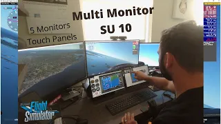 MSFS2020 SU10 Beta - Multi Monitor Performance Testing