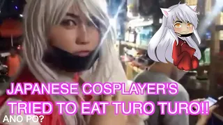 【JAPANESE COSPLAYER】 TRIED TO EAT TUROTURO（FILIPINO LOKAL FOOD） IN PHILIPPINES