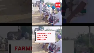 Amritsar: Farmers stage ‘Rail Roko’ protest demand financial aid for losses due to floods