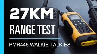 Walkie Talkie 27km Range Test - PMR446 0.5 Watt