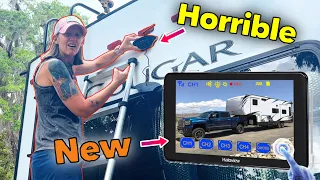 Couldn’t believe the difference… NEW RV backup camera! #rvliving Haloview BT6 Touch